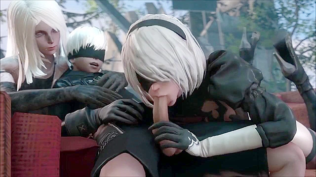 Compilation of automata 2b fuck scenes in high quality sfm