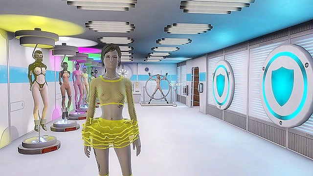 Fallout 4 slave fashion runway show in lingerie