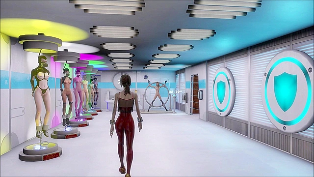 Fallout 4 slave fashion runway show in lingerie