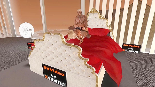 Hunter stops by the Digital Visage Studio for an animated porn shoot with Kayla