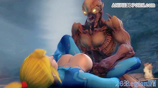 Hot blonde Samus banged by huge monster dicks - 3d porn compilation