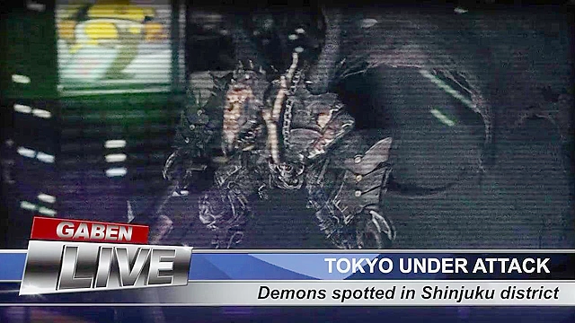 Kunoichi 2 - Animated red tentacles wrap up some human titties and squeeze