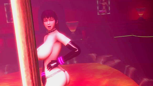 Big titty japanese strippers fuck in the hentai vip club