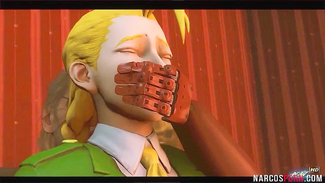 Blonde Cammy from Street Fighter gets thigh fucked by dirty general