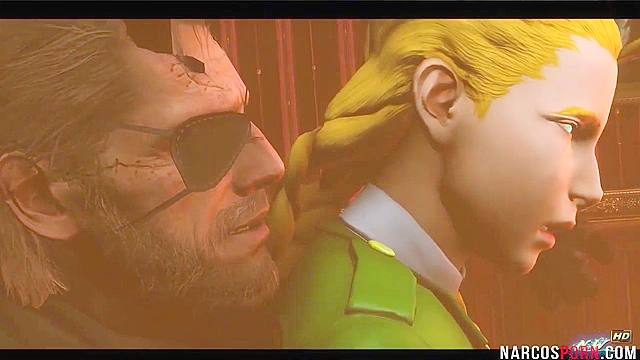 Blonde Cammy from Street Fighter gets thigh fucked by dirty general