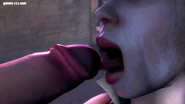 Batman pulls out his big cock and fucks Harley Quinn with it