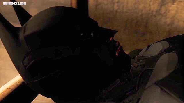 Batman pulls out his big cock and fucks Harley Quinn with it