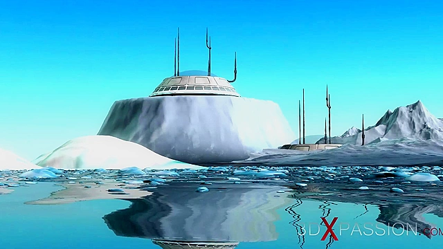 3d sexy dickgirl android fucks hard a young hottie in sci-fi med bay