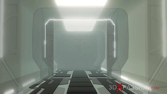 3d sexy dickgirl android fucks hard a young hottie in sci-fi med bay