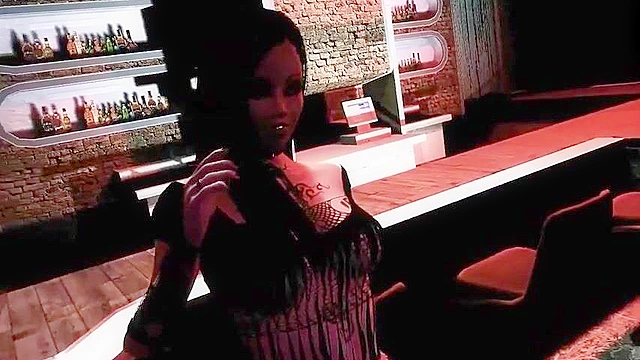 Adrenalize - Sexy punk 3d stripper dances and then rides your cock pov