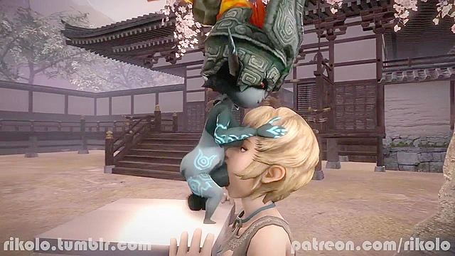 Legend of IIia - Futanari Midna face fucks Ilia