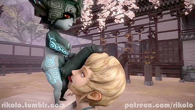 Legend of IIia - Futanari Midna face fucks Ilia
