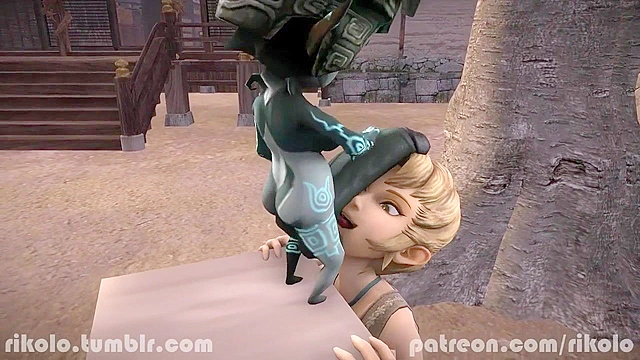 Legend of IIia - Futanari Midna face fucks Ilia
