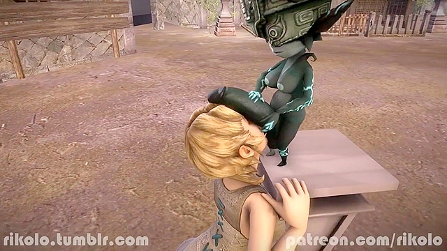 Legend of IIia - Futanari Midna face fucks Ilia