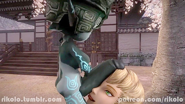 Legend of IIia - Futanari Midna face fucks Ilia