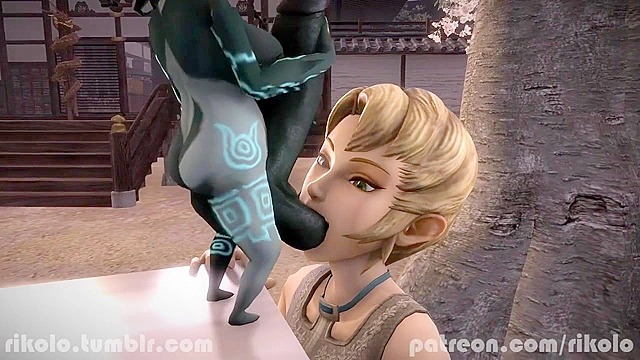 Legend of IIia - Futanari Midna face fucks Ilia