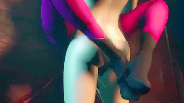 Sexy succubus morrigan roughly fucks a babe with her strapon