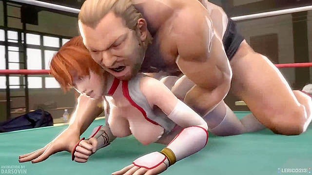 Kasumi vs Bass Armstrong in hard fuck in the fighting ring