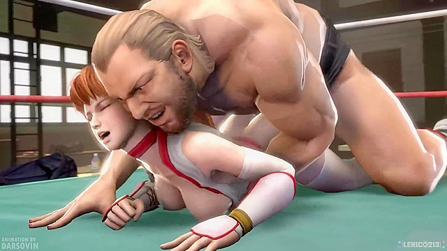 Kasumi vs Bass Armstrong in hard fuck in the fighting ring