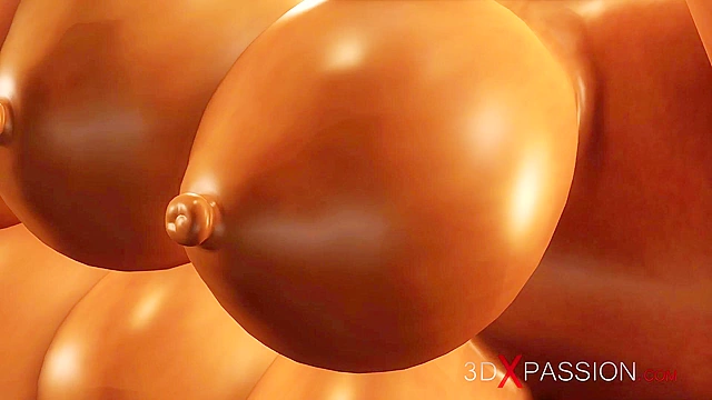 Slave with 6 boobs gets fucked by bbc while in restraints