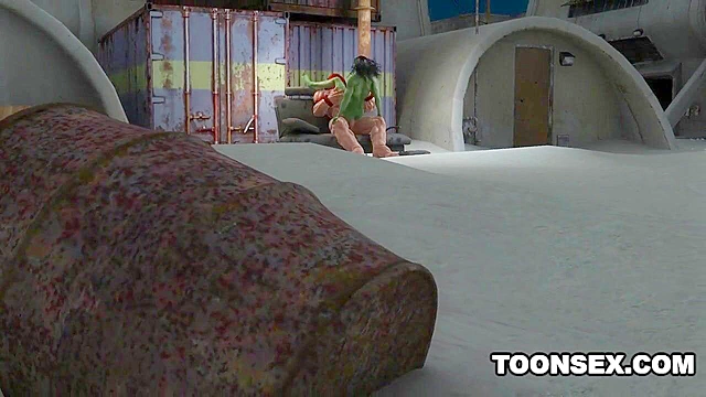 3D Juggernaut fucks the super sexy She-Hulk