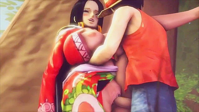 The 3d sluts of one piece get their big asses and titties fucked on a boat