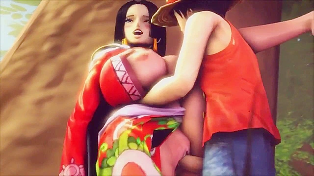 The 3d sluts of one piece get their big asses and titties fucked on a boat