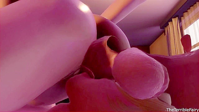 A Room for Three - Petite 3d teens fucked by big dicked futanari