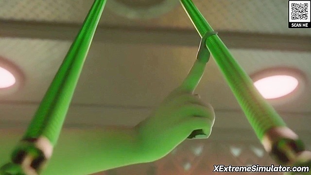 Supergirl is bound and pussy licked by catwoman in 3d lesbian sex