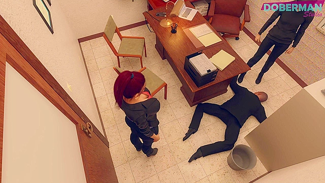 Hot blonde teen fucks a classmate with a huge cock in the classroom