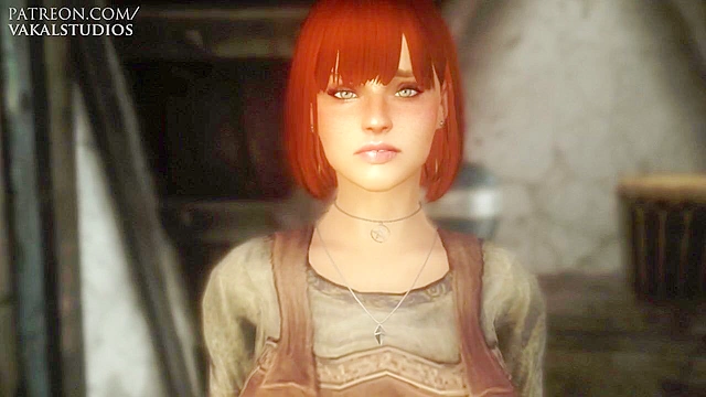 Redhead Tavern Girl Dances Slutty For Money - 3D Animation