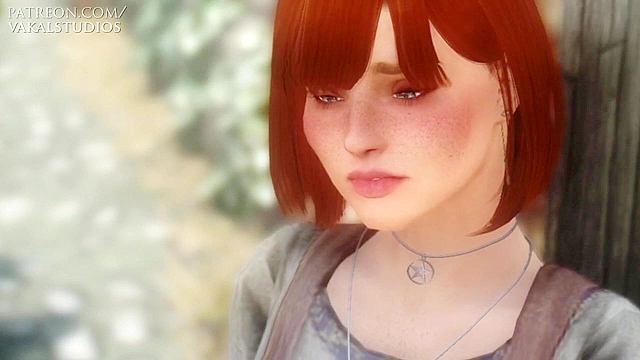 Redhead Tavern Girl Dances Slutty For Money - 3D Animation