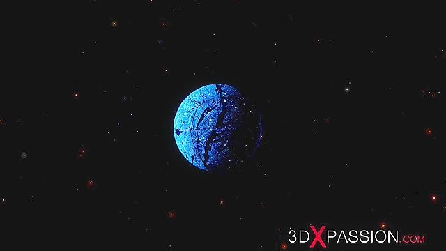 Bald head slave girl fucked by alien Hell dickgirl on the exoplanet