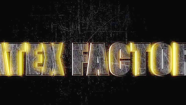 Latex futanari babes having fun and fucking in a factory