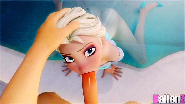 Anna and Elsa Frozen 3d hardcore sex compilation