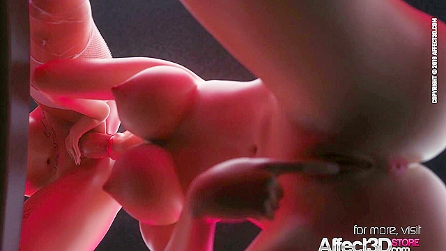 Futanari Harley Quinn fucks her new cellmate in a 3D hentai animation