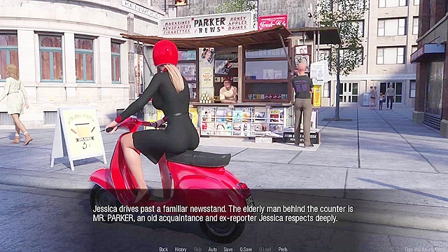 Jessica O’Neil’s Hard News - Hot Blonde riding cock cowgirl - game walkthrough