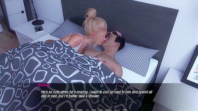 Jessica O’Neil’s Hard News - Hot Blonde riding cock cowgirl - game walkthrough