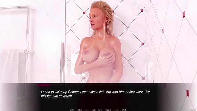 Jessica O’Neil’s Hard News - Hot Blonde riding cock cowgirl - game walkthrough
