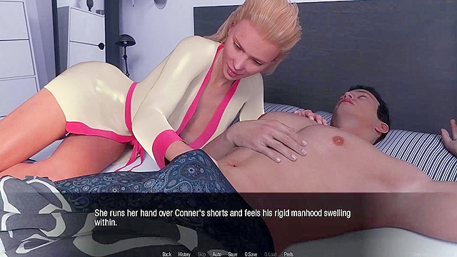 Jessica O’Neil’s Hard News - Hot Blonde riding cock cowgirl - game walkthrough