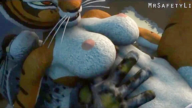 Tai Lung from Ku Fu Panda fucks master tigress