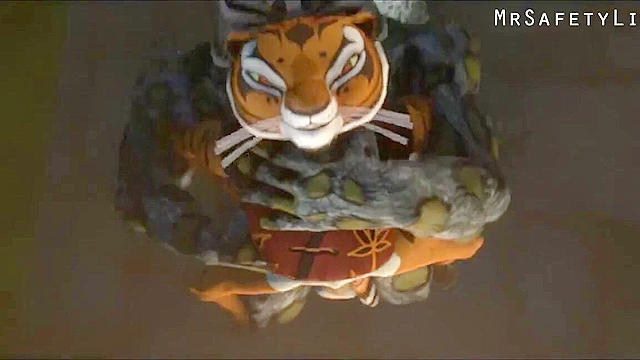 Tai Lung from Ku Fu Panda fucks master tigress