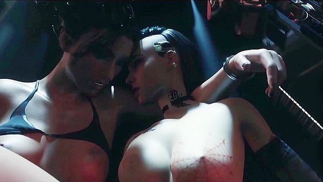 V fucks Judy and Panam in Cyberpunk 2077 3d futanari threesome