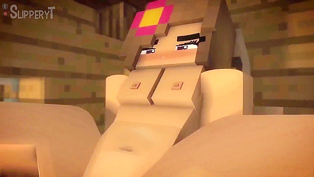 Jenny from Minecraft fucked by zombie and iron golem