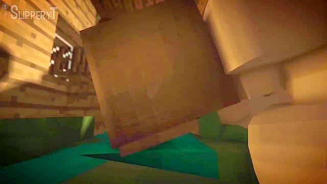 Jenny from Minecraft fucked by zombie and iron golem