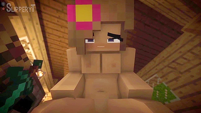 Jenny from Minecraft fucked by zombie and iron golem