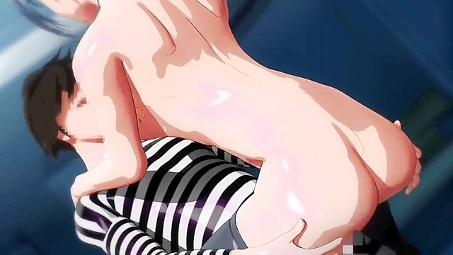 Busty prison school schoolgirl visits a prison and fucks the inmates