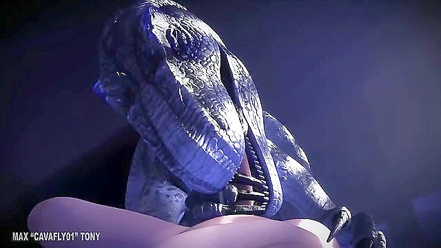 Velociraptor from jurassic park give a blowjob then fucks pov