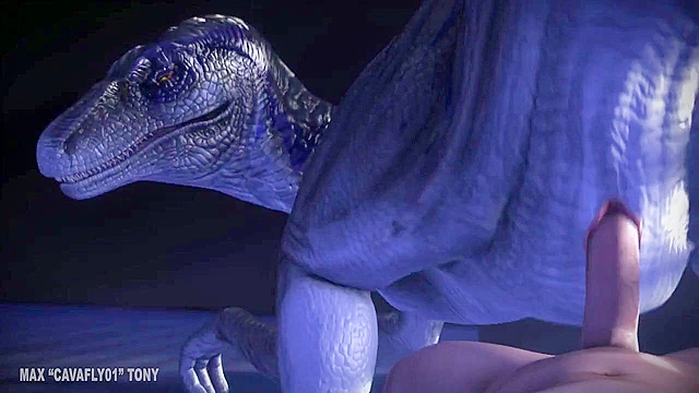 Velociraptor from jurassic park give a blowjob then fucks pov
