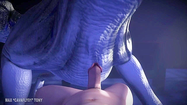 Velociraptor from jurassic park give a blowjob then fucks pov